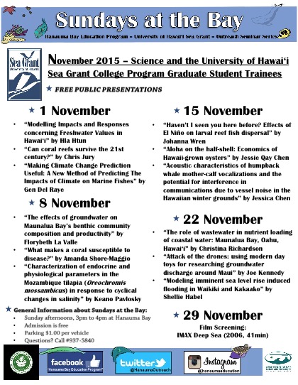 151007-Press-release-Hanauma-Bay-Education-Program-November-2015-Seminars